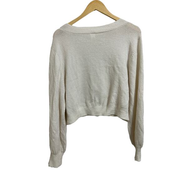 Abound women's ivory button down cardigan size 1X NEW - Picture 6 of 6
